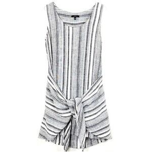 Anthropologie Drew Linen Tie Waist Dress